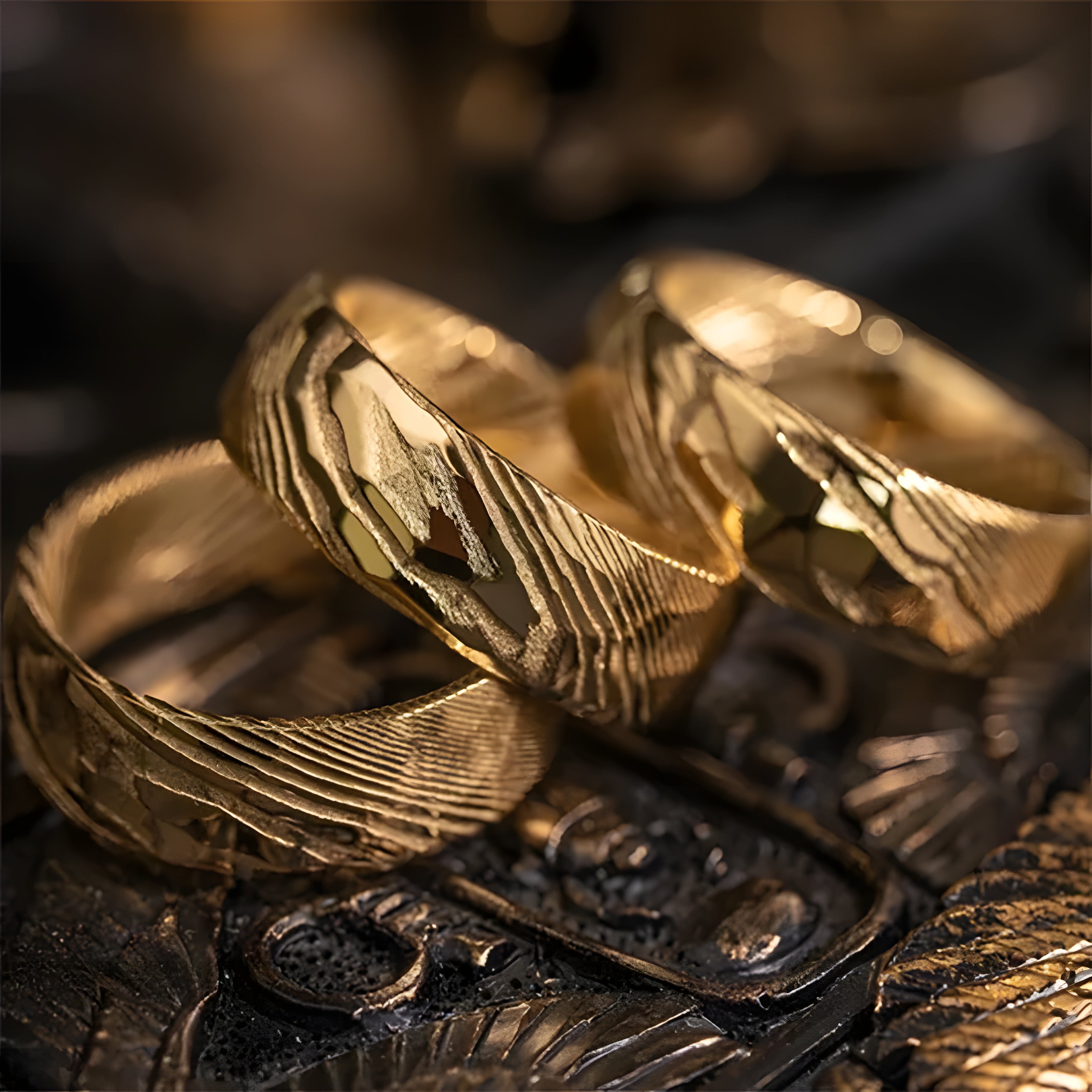 Aureforge Damascus Band